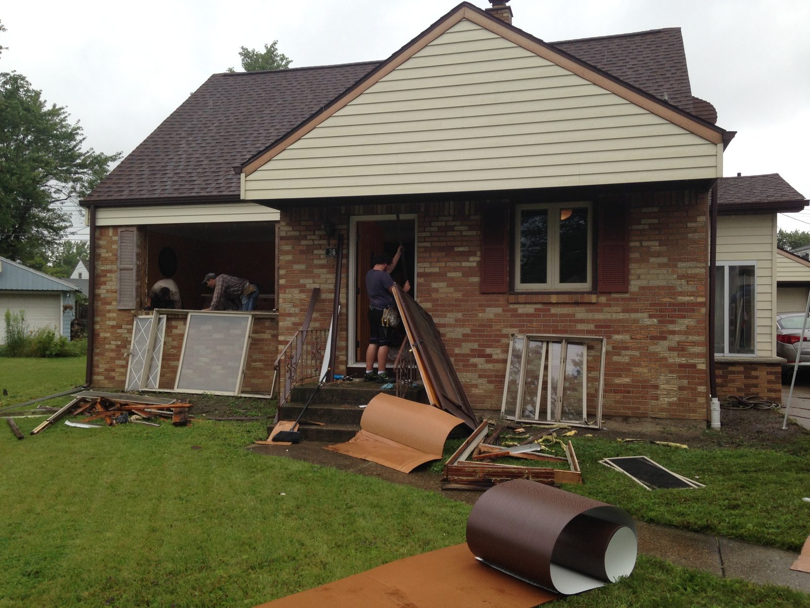 36 Ruth Drive — window install in progress